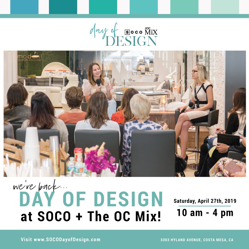 Springtime Specials and Events at SOCO + The OC Mix