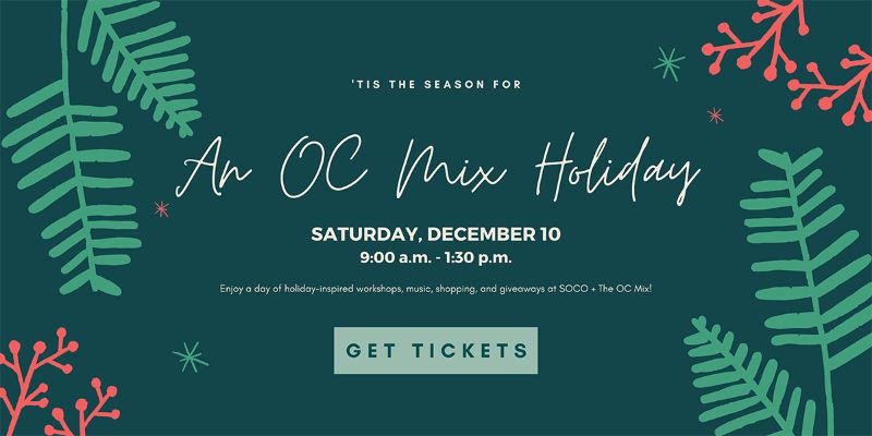 Up to 40% savings this Black Friday at SOCO + The OC Mix